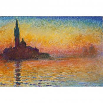 Rompecabezas Grafika 12 Piezas - Claude Monet: San Jorge Mayor al Crepúsculo, 1908