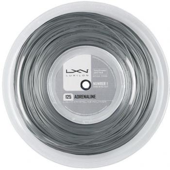 Luxilon Adrenaline 125 Platinum Tennis String Reel - 1.25 mm, Unisex, Gray