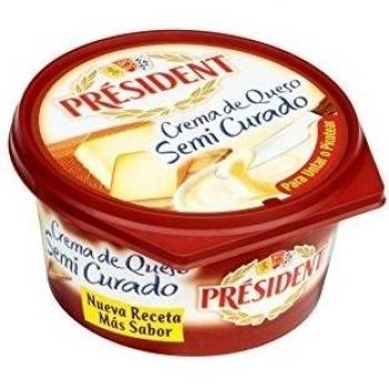 Président Crema de Queso Semicurado Tarrina, 125g