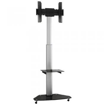 Soporte de TV MyWall HP 1 DL, para pantallas LCD/LED/Plasma de 37 a 70, altura ajustable, giratorio 90 grados, color plata/negro