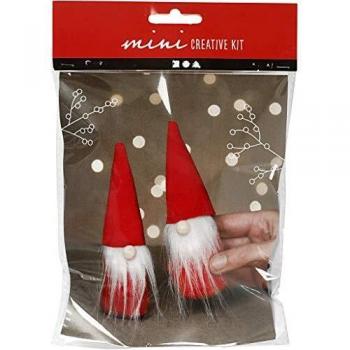 Mini Kit DIY Duende Navideño, 12 cm, Rojo, 1 Pq