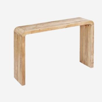 Consola Exótica de Madera de Acacia Natural 120 cm - 120x30x75 cm