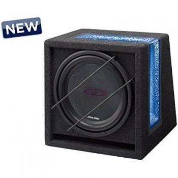 Cajón Subwoofer Alpine Sbg-1224br 12” con caja Bass réflex para coche