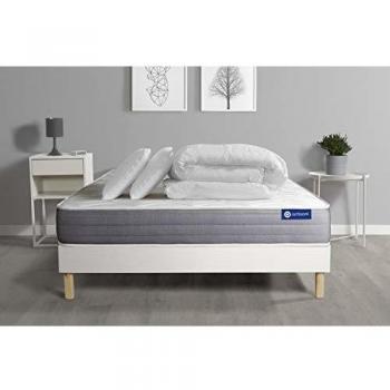 Pack Colchón Viscoelástico Actimemo Dream 140 x 190 cm - Altura 22 cm - Incluye Almohadas y Edredón