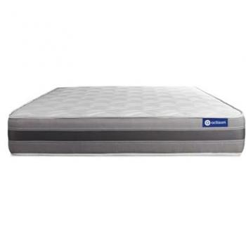 Colchón Actiflex Relax 135x190cm con Muelles Ensacados y Espuma Viscoelástica, Grosor 24cm, Moderadamente Firme, 3 Zonas de Confort