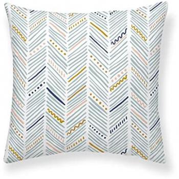 Funda de Cojín 100% algodón Tejido Half Panama Suave tamaño 50x50cm Multicolor modelo Bari B