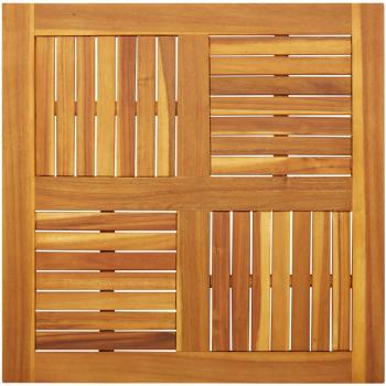 vidaXL Table Top 80x80x2.2 cm Square Solid Wood Acacia