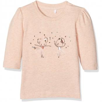 NAME IT Nitetbella Ls Top F Nb, Camisa Manga Larga para Bebés, Rosa