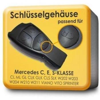 Mercedes W202 203 204, 210, 211 Vito, Viano, carcasa para llave de 3 botones