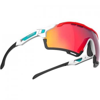 Rudy Project Cutline Unisex Sports Sunglasses - White/Red with Multilaser Lens