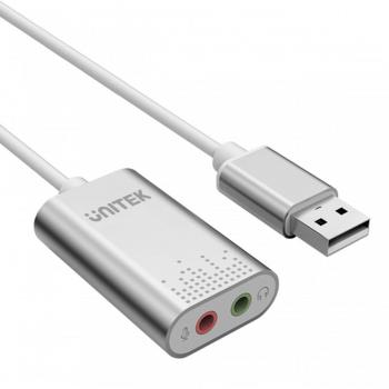 Tarjeta de Sonido USB Estéreo Unitek Y-247A