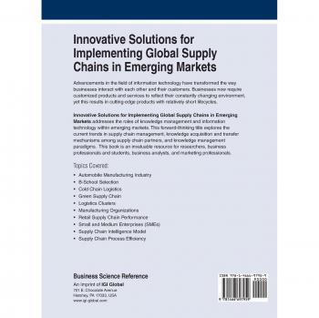 Soluciones Innovadoras para la Implementación de Cadenas de Suministro Globales en Mercados Emergentes (Avances en Logística, Operaciones y Ciencia de la Gestión)