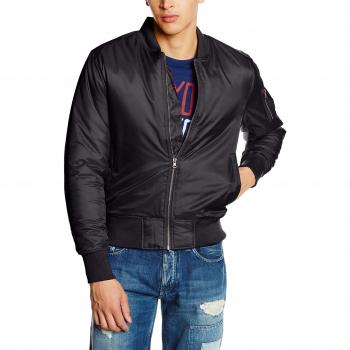 Urban Classics Basic Bomber Jacket - Black - S to 5XL