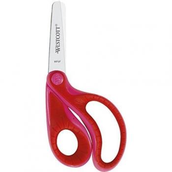 Tijeras de Manualidades Ergo Junior con Agarre Suave, 13 cm, Acero, Color Rosa