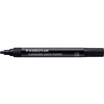 Rotulador Permanente Staedtler Lumocolor Paint 349 Negro - Pack de 10 Unidades