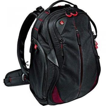 Mochila Manfrotto Bumblebee-130 PL para Cámaras Fotográficas y de Vídeo Profesionales, sin Espejo, Reflex y Accesorios, con un Bolsillo para PC de 15 y un Divisor Interno - Nigro