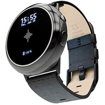 Soundbrenner Core Steel 4-in-1 Metronome Tuner with Leather and Silicone Bands