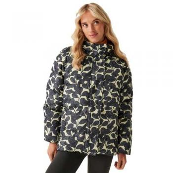 Regatta Orla Kiely Oversized Quilted Jacket Birdy Grey, Size: 8