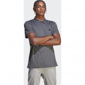 Adidas Men's Train Essentials Grey Performance Polo Shirt