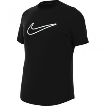 Camiseta de manga corta Dri-FIT Nike One Fitted para niña en color negro (XS)