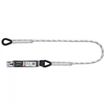 Conjunto Arnés Anticaída 2 Puntos de Anclaje con Cuerda de 1.5 m, 2 Mosquetones y Absorbedor