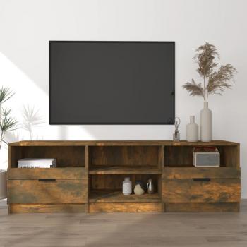 Mueble de TV en madera de ingeniería Smoke Oak 150x33,5x45 cm