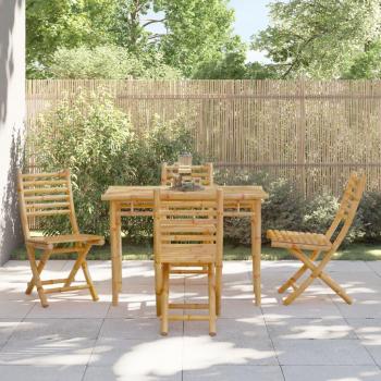 vidaXL Folding Garden Chairs 4 pcs 43x54x88 cm Bamboo