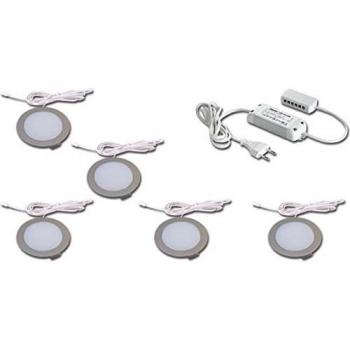 Set de 5 Lámparas Empotradas LED FR 68 - Blanco Cálido 4W