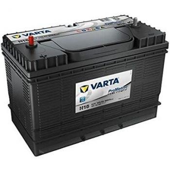 Batería VARTA H16 Promotive Black 105Ah 12V, dimensiones: Largo 330mm x Ancho 172mm x Alto 240mm