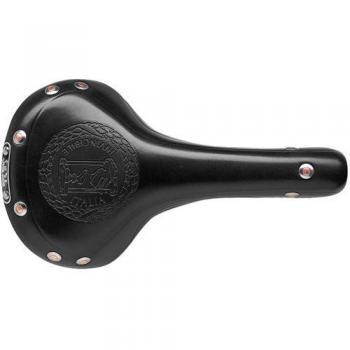 SELLA ITALIA Sillín de Piel Unisex de la Marca, Modelo Mitica, Color Negro, Talla única