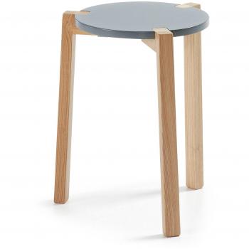 Kave Home Mesa auxiliar Yorel, gris
