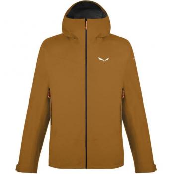 Chaqueta con capucha Salewa Puez GORE-TEX Paclite para hombre, color marrón, talla S