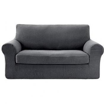 Deconovo Funda para Safá Protectora 2 Plazas 152 x 83 x 89 cm Gris