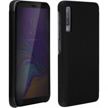 Funda Libro Efecto Espejo Negra para Samsung Galaxy A7 2018