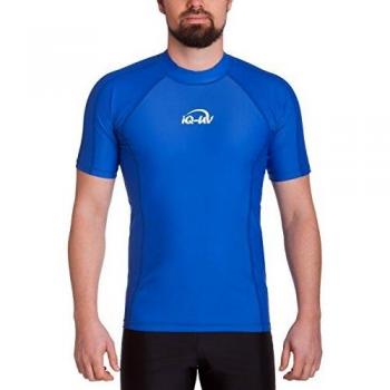 iQ-Company Slim Fit Camiseta con Manga Corta, Hombre, Azul, XXL