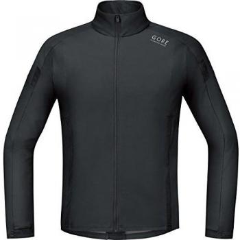Gore Running Wear Air Windstopper Soft Shell - Camiseta de manga larga para hombre, color negro, talla XL