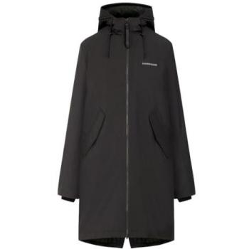 Didriksons Fia Women's Black Relaxed Fit Parka