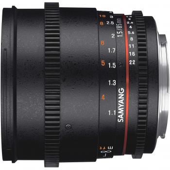 Samyang F1313003101 - Objetivo para vídeo VDSLR para Nikon F