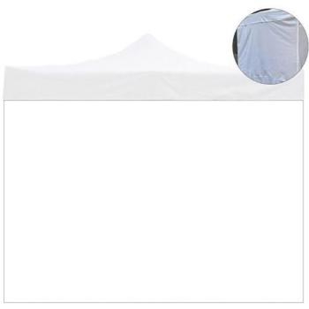 Telo Lateral Impermeable 2x2m Blanco para Gazebo Plegable con Ventana Enrollable