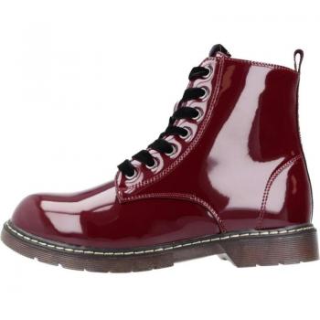 Botas Niña Garvalin Modelo 231565g Botines Charol 231565-A Vegan Burdeos