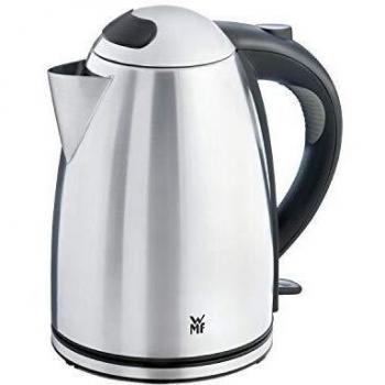 WMF Stelio Hervidor de acero inoxidable , 1.7l, con filtro, 2400W, inalámbrico, indicador de nivel de agua iluminado, filtro de agua de cal, cromargan mate
