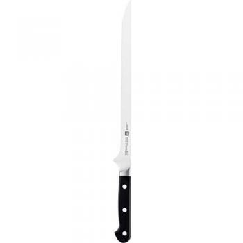 Zwilling Pro - Cuchillo Jamonero Forjado de 26 cm, Hoja de Acero Inoxidable, Color Plateado