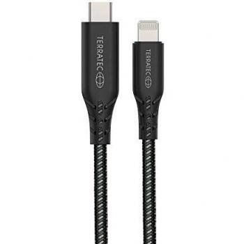 Cable de carga y sincronización USB-A a Lightning, 2 m, Terratec 901751081