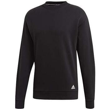 adidas M Mh LW Ft Crew Sudadera, Hombre, Negro/Negro, XL