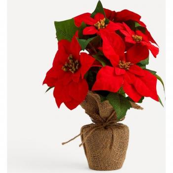 Planta artificial Flor de Pascua Navidad El Corte Inglés
