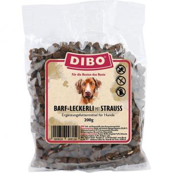 Dibo BARF snacks con avestruz para perros - Pack económico: 2 x 200 g