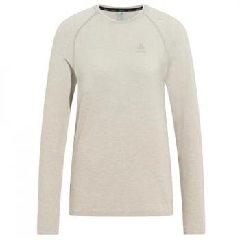 Odlo Camiseta de Manga Larga Crew Essential Seamless para Mujer - Camiseta de running, diseño seamless, alta transpirabilidad, comodidad óptima, ajuste ceñido