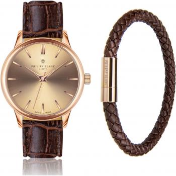 Philipp Blanc Lugano Leather Strap Watch
