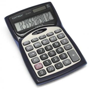 Calculadora de sobremesa Bismark con pantalla LCD de 12 dígitos