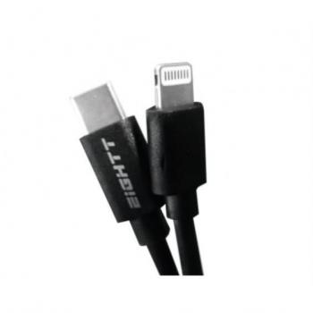 Cable Lightning Eightt ECT-6B Negro 1 m